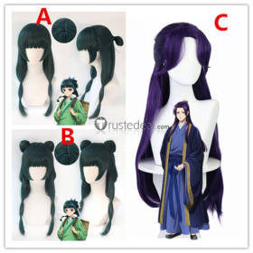 Kusuriya no Hitorigoto The Apothecary Diaries Maomao Jinshi Purple Green Cosplay Wig