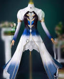 Genshin Impact Fontaine God of Justice Focalors White Cosplay Costume