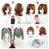 The Idolmaster Cinderella Girls Mirai Kasuga Madoka Higuchi Ranko Kanzaki Hina Araki Ponytails Cosplay Wig