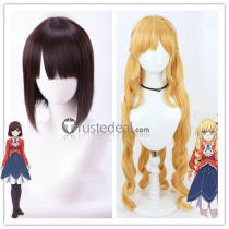 Watashi no Oshi wa Akuyaku Reijou Claire Francois Rae Taylor Brown Blonde Cosplay Wig