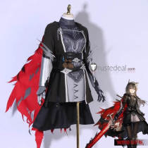 Arknights Texas The Omertosa Wingbreaker Black Red Cosplay Costume