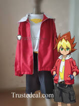 YuGiOh SEVENS Yuga Ohdo Red Cosplay Costume