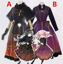 Puella Magi Madoka Magica Madoka Homura Akemi Lolita Dress Stars Cosplay Costume