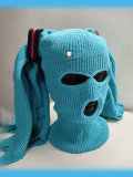 Voclaoid Hatsune Miku Green Blue Knit Mask Head Cover Cosplay Props Accessory