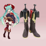 Vocaloid Snow Miku Wonderland Hatsune Miku Yanhe Cosplay Boots Shoes