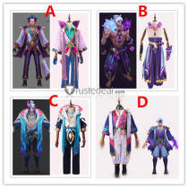 League of Legends LOL Prestige Spirit Blossom Master Yi Aphelios Sett Cosplay Costume