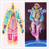 Apex Legends Kawaii Voltage Kawaii Kitty Wattson Pink Blue Cosplay Costume