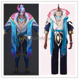 League of Legends LOL Prestige Spirit Blossom Master Yi Aphelios Sett Cosplay Costume
