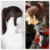 Guilty Crown Shinomiya Ayase Styled Brown Ponytail Cosplay Wig