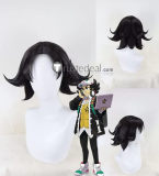 Pokemon Scarlet and Violet Alder Professor Sada Giacomo Ryme White Black Styled Cosplay Wig