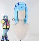 Pokemon Scarlet and Violet Grusha Blue Styled Wig Scarf Cosplay Props Accessory