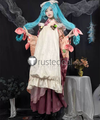 Vocaloid 2024 Snow Miku Hatsune Pink Cosplay Costume 2