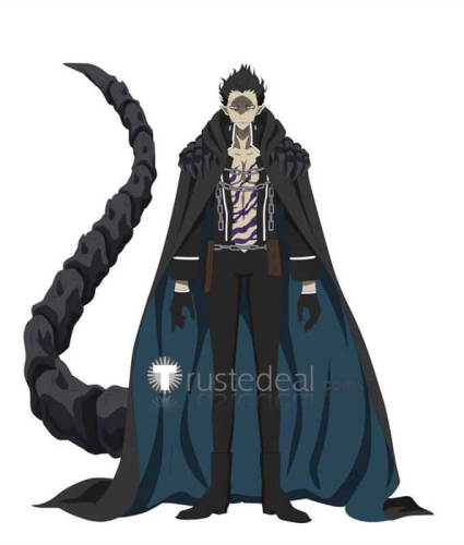 Kyuujitsu no Warumono-san Mr. Villain's Day Off Evil Warumono San Trigger Black Cosplay Costume