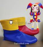 The Amazing Digital Circus Pomni Jester Clown Red Blue Cosplay Shoes Boots