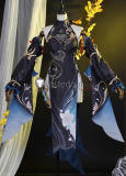 Genshin Impact Frostflower Dew Shenhe New Outfit Black Cheongsam New Year Cosplay Costume