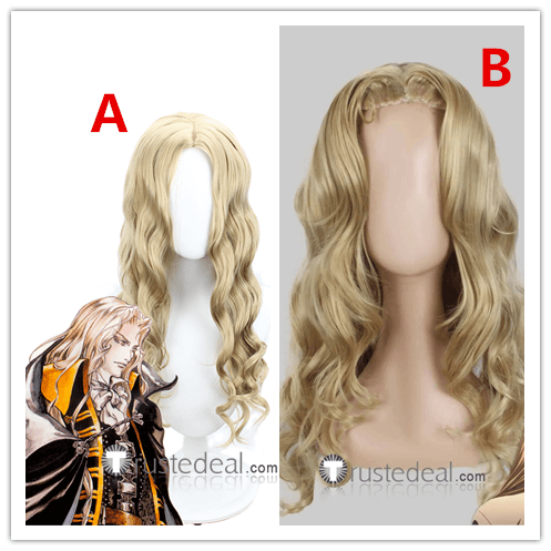 Castlevania Alucard Brownish Blonde Styled Cosplay Wig