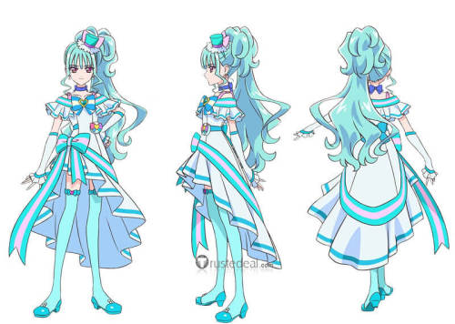 Wonderful Pretty Cure Cure Nyammy Cure Lillian Blue Cosplay Costume