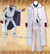 One Piece Monkey D Luffy Grandfather Monkey D. Garp Cosplay Costume