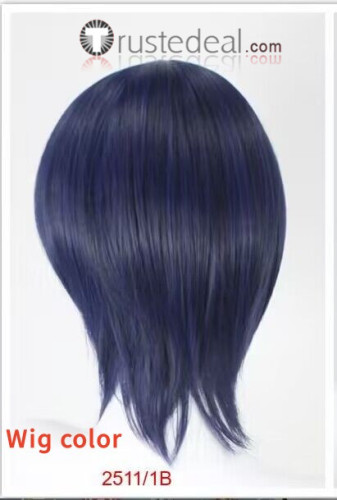 Fushigi Yuugi Tamahome Kishuku Sou Blue Styled Cosplay Wig