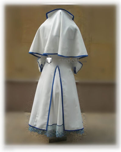Trinity Blood Esther Blanchett Nun White Cosplay Costume 2