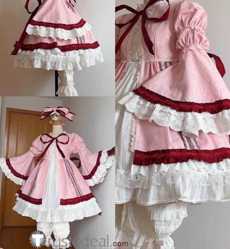 Rozen Maiden Hinaichigo Kleine Beere Pink Lolita Dress Cosplay Costume