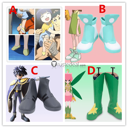 Digimon Lilimon Lillymon Jeri Juri Katou Ken Ichijouji Digimon Savers Minnie Harris Cosplay Shoes Boots
