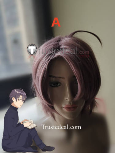 Shiro Seijo to Kuro Bokushi Saint Cecilia and Pastor Lawrence Purple Green Cosplay Wig