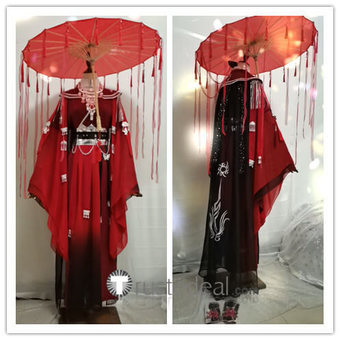 Tian Guan Ci Fu Hua Cheng Red Cosplay Costume