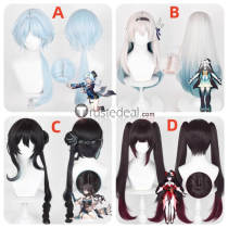 Honkai Star Rail Firefly Misha Sparkle Hanabi Ruan Mei Cosplay Wig