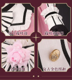 ChuShouMao Kuroshitsuji Black Butler Robin Lady Ciel Phantomhive Pink Lolita Cosplay Costume