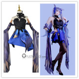 Genshin Impact Opulent Splendor New Skin Keqing Cosplay Costume 2