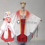 Senren Banka Tomotake Yoshino White Red Kimono Hitachi Mako Ninja Cosplay Costume