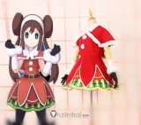 Pokemon Trainer Rosa Mei Holiday Santa Red Cosplay Costume