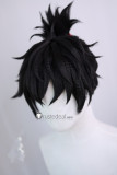 Fate Samurai Remnant Miyamoto Iori Black Brown Styled Cosplay Wig