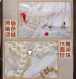 Identity V Bloody Queen Mary False Hope Water Mirror White Gown Cosplay Costume