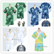 Pokemon Scarlet and Violet The Teal Mask DLC Juliana Aoi Florian Haruto Green White Jinbei Kimono Cosplay Costume