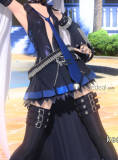 Vocaloid Hagane Miku Pleather Cosplay Costume