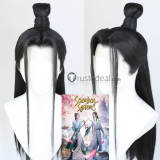 The Scum Villain's Self-Saving System Shen Qingqiu Luo Binghe Black Styled Lace Front Cosplay Wig