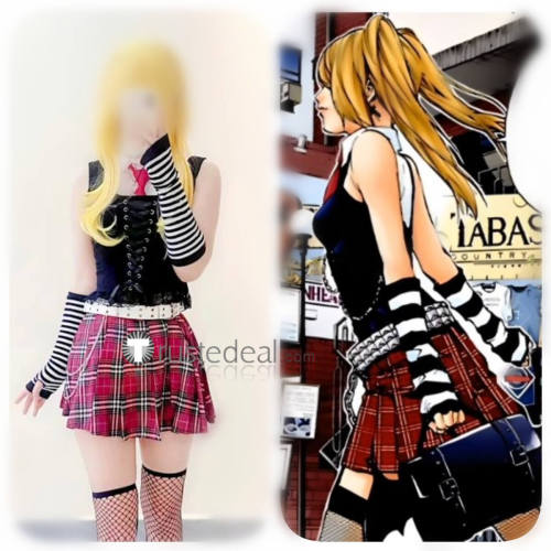 Death Note Misa Amane Subculture Black Gothic Cosplay Costume