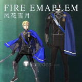 Fire Emblem Three Houses Dimitri Alexandre Blaiddyd Black Blue Cosplay Costume
