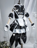 Bakemonogatari MAIDMADE Zoku Owarimonogatari Shinobu Oshino Black White Maid Dress Cosplay Costume