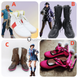 Tekken 8 Asuka Kazama Reina Axel Stone Ling Xiaoyu Pink Cosplay Shoes Boots