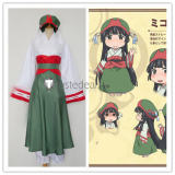 Hakumei to Mikochi Hakumei Mikochi Green Blue White Cosplay Costume