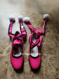 Tekken 8 Asuka Kazama Reina Axel Stone Ling Xiaoyu Pink Cosplay Shoes Boots