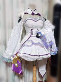 Re Zero Kara Hajimeru Isekai Seikatsu Emilia Lolita Dress Version Cosplay Costume