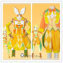 Project Sekai Colorful Stage PJSK Wonderlands Showtime Kagamine Rin Len Orange Cosplay Costume