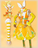 Project Sekai Colorful Stage PJSK Wonderlands Showtime Kagamine Rin Len Orange Cosplay Costume