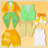 Project Sekai Colorful Stage PJSK Wonderlands Showtime Kagamine Rin Len Orange Cosplay Costume