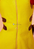 Pokemon Gijinka Alolan Vulpix Espeon Pikachu Fluffy Jumpsuit Bunny Suit Yellow Cosplay Costume