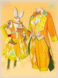 Project Sekai Colorful Stage PJSK Wonderlands Showtime Kagamine Rin Len Orange Cosplay Costume